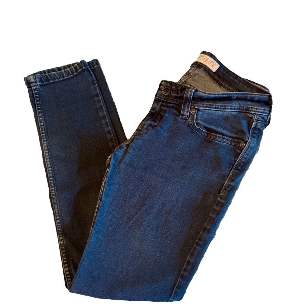 Levi's Blue Demi Curve Skinny Jeans with Contrast Stitching